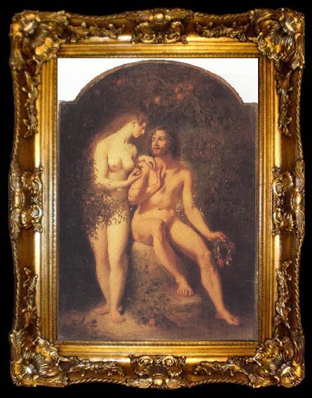 framed  William Edward frost R.A. The First Temptation (mk37), ta009-2